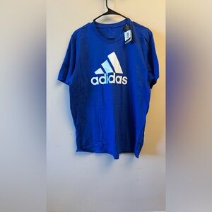 Adidas Royal Blue Tee with White Logo